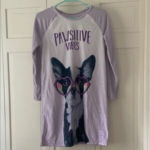 Wonder‎ Nation Purple 'Pawsitive Vibes' Kids Nightgown